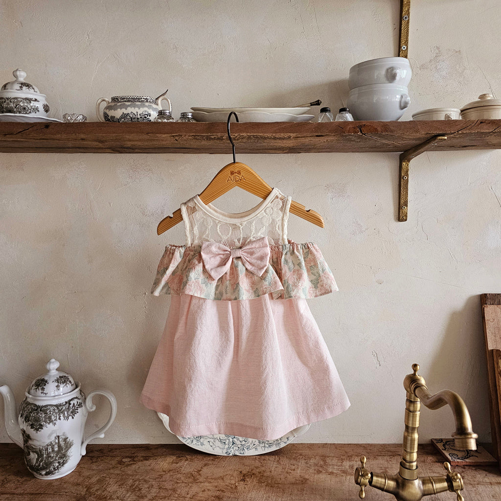 Rose off shoulder dress